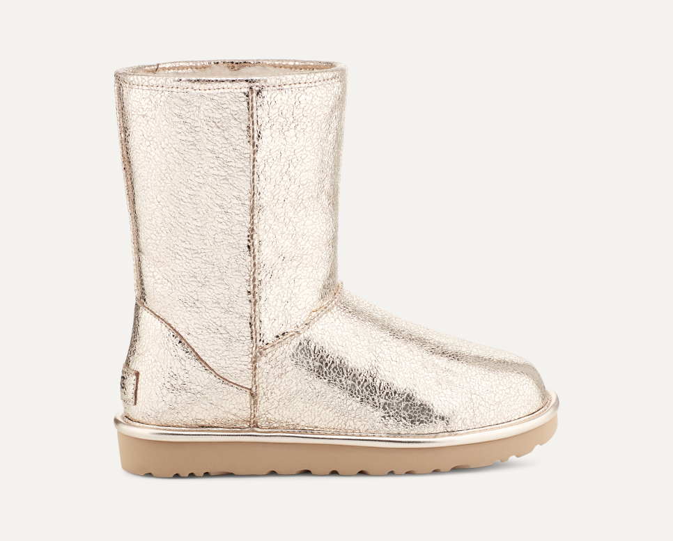 Short metallic ugg boots on sale