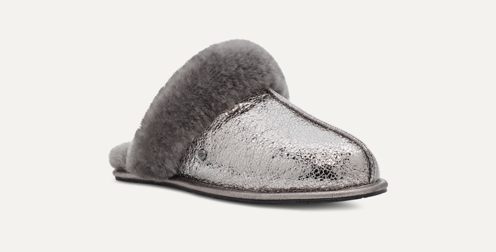Silver sparkle ugg slippers hot sale