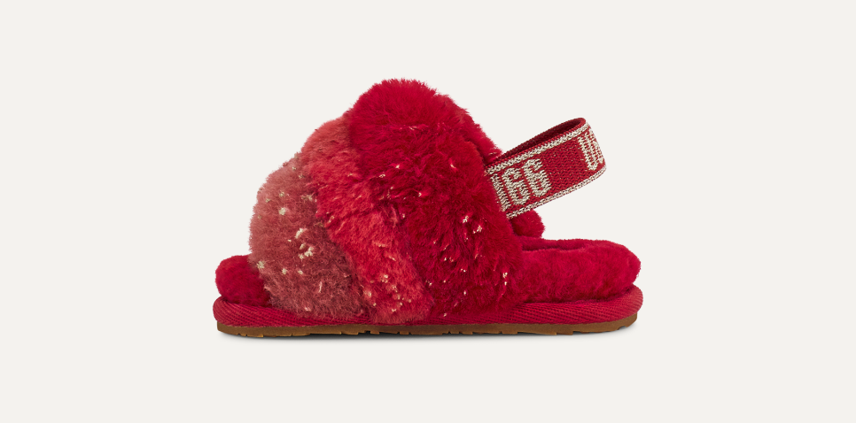 Fluff Yeah Metallic Sparkle Slipper for Babies UGG