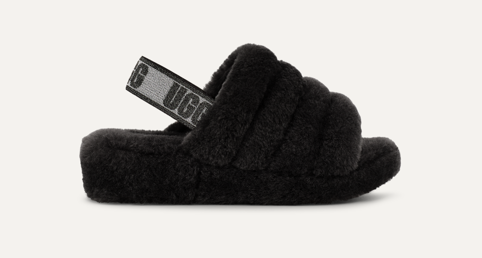 Ugg fluff yeah slide black new arrivals