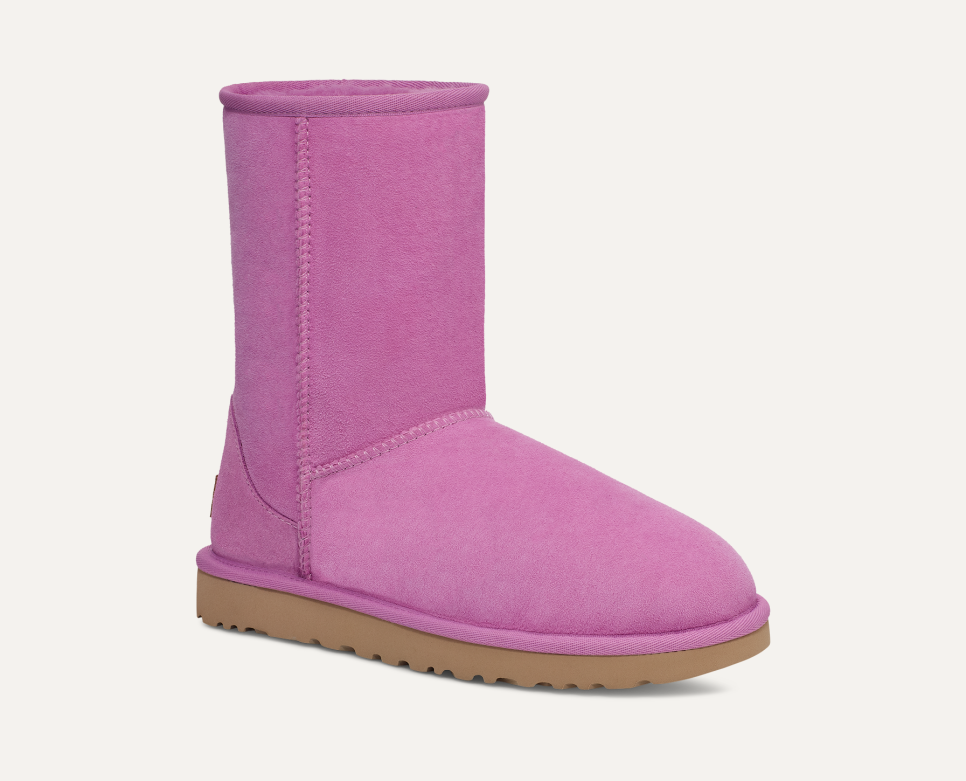 Pink ugg short boots sales