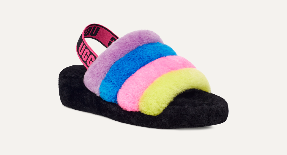 Ugg fluff yeah slide neon blue online