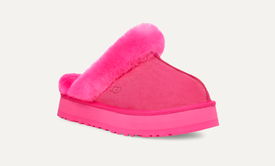 Dark pink ugg slippers sales