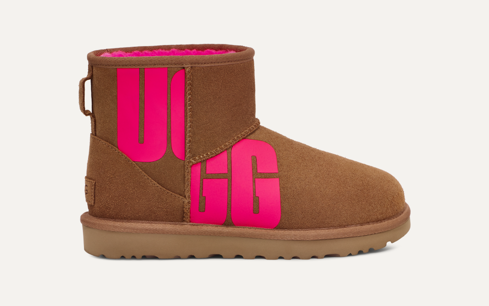 Ugg classic mini ii graphic logo top