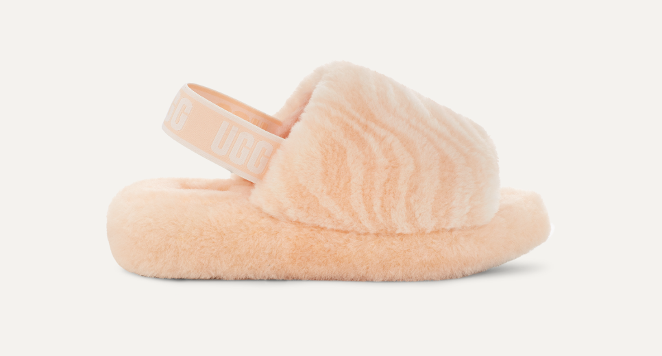 Peach fluffy uggs cheap