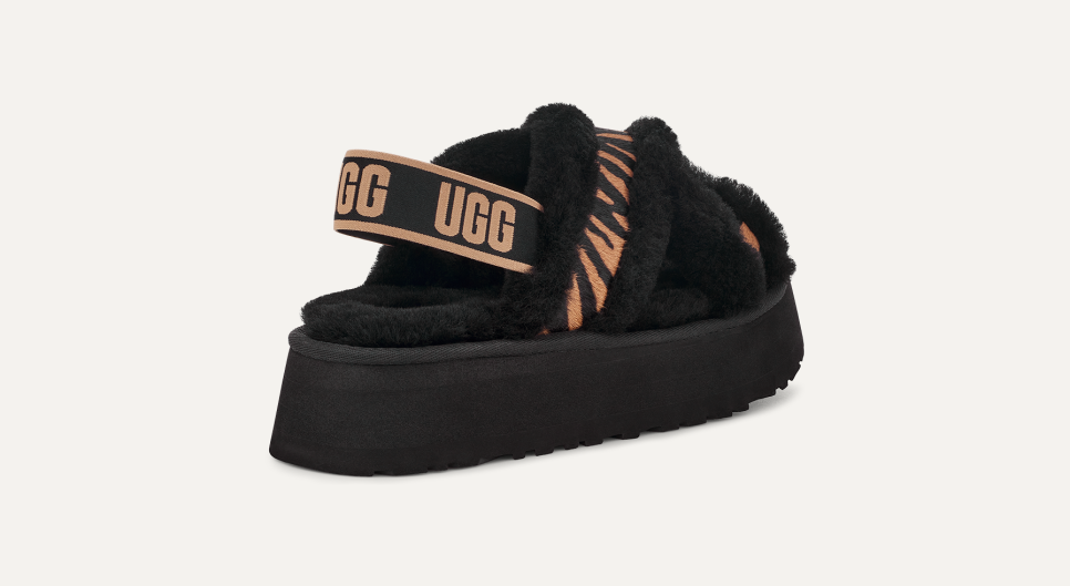 全国宅配無料 Disco UGG | Sandal Print Tiger Slide Cross 靴