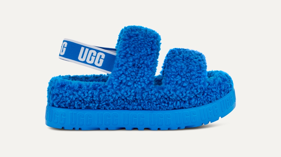 Baby blue ugg slippers top