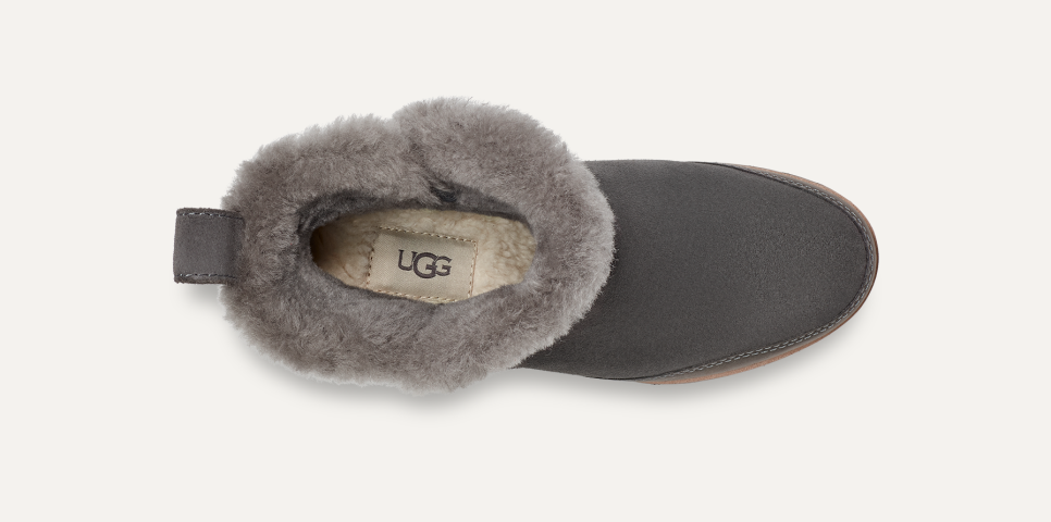 WMNS) UGG Classic Mini Zipper Tape Logo 'Burnt Olive