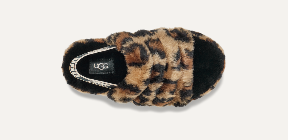 Kids' Fluff Yeah Slide Spotty Sandal | UGG®