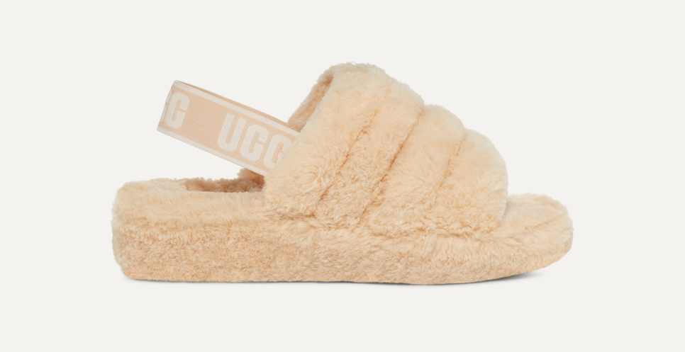 Amazon | [アグ] ファーサンダル Fluff Yeah Slide レディース