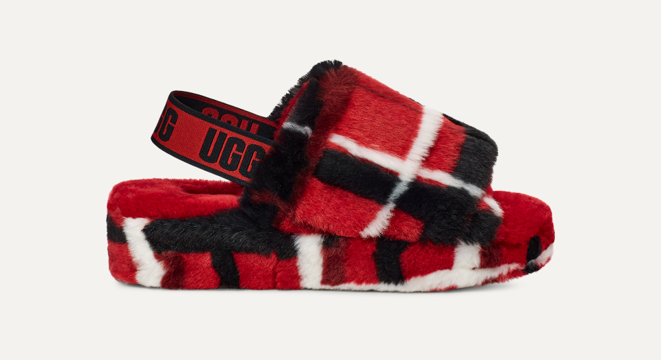 Ugg plaid slippers hotsell