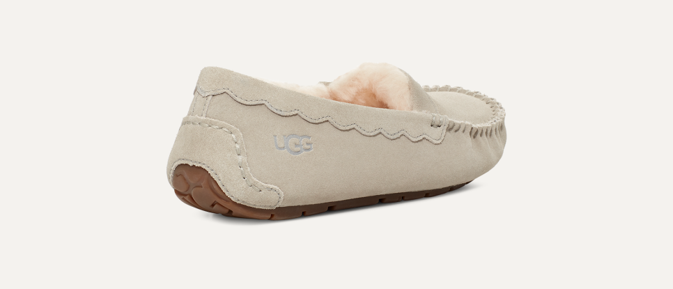 Ugg scalloped suede slipper on sale