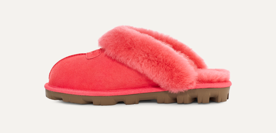 Pink ugg coquette slippers hot sale