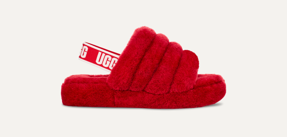 Ugg fluff slides kids sales