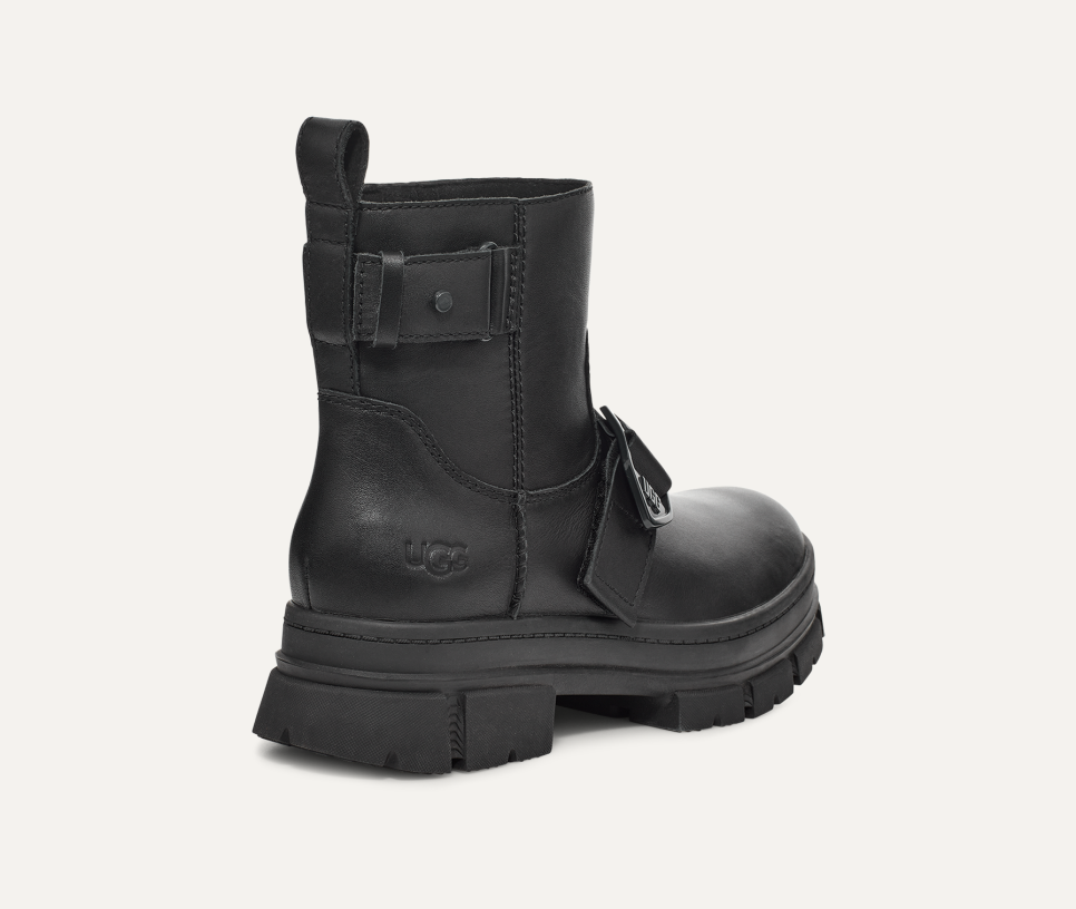 UGG アグ M HANNEN TL レザー レースアップブーツ ブラック