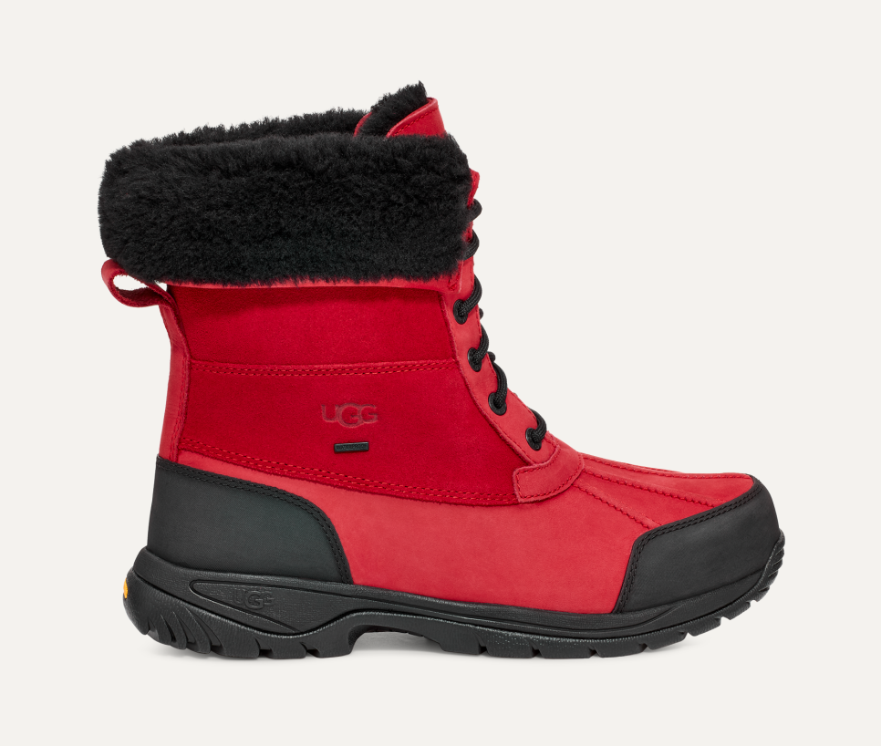Red ugg boots men discount