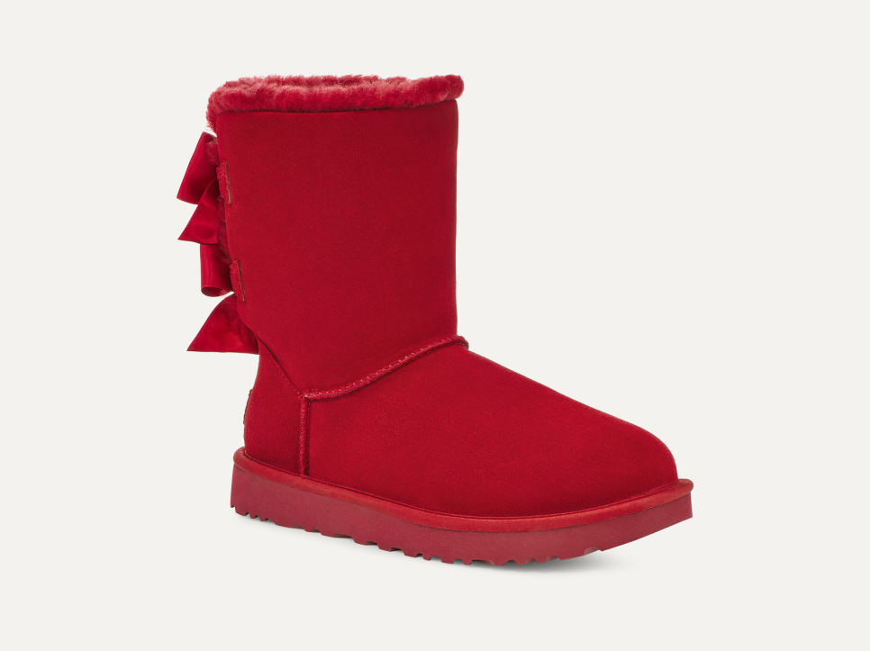 Maroon uggs with bows store