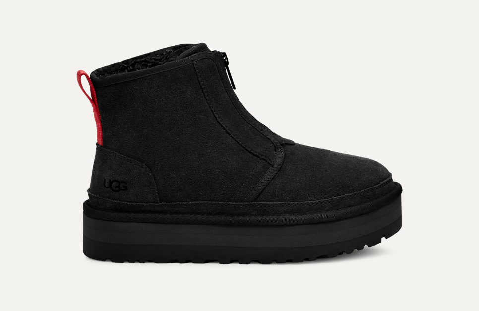 Womens ugg neumel short boot black sale