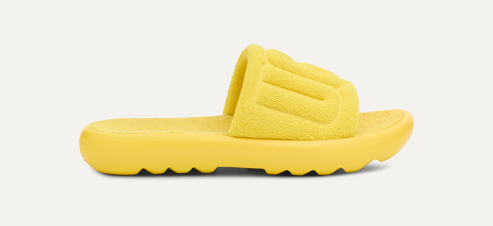 Ugg slides yellow on sale