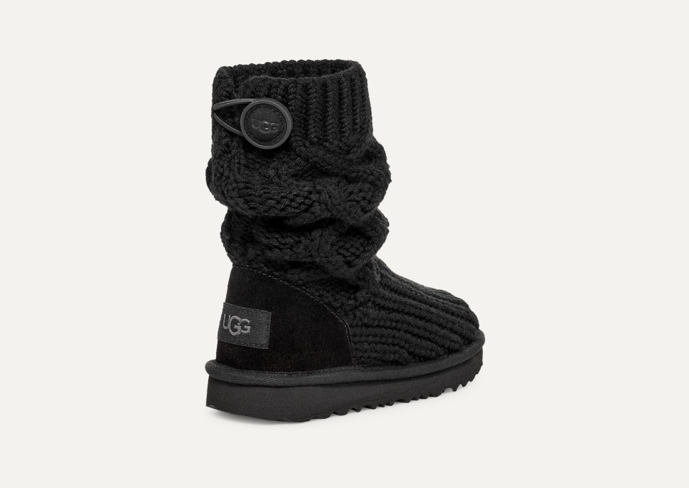Ugg black purl cardy knit boots sale