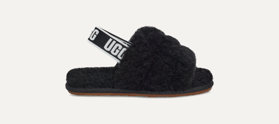 Ugg black fluff yeah slide sandals cheap