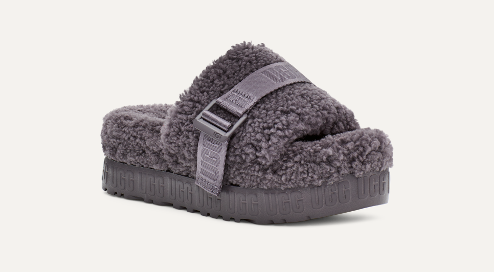 Ugg flip flop fluff top