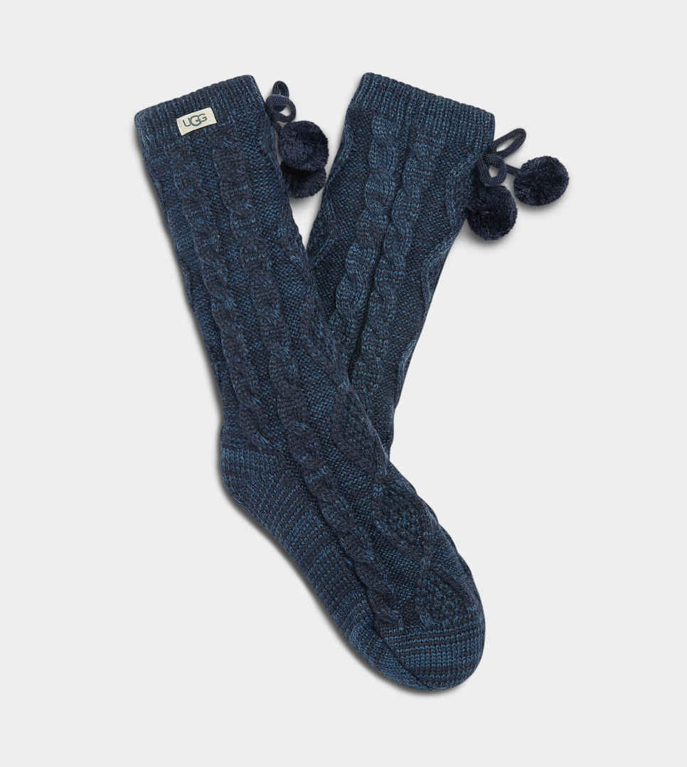 Ugg pom fleece lined crew sock outlet