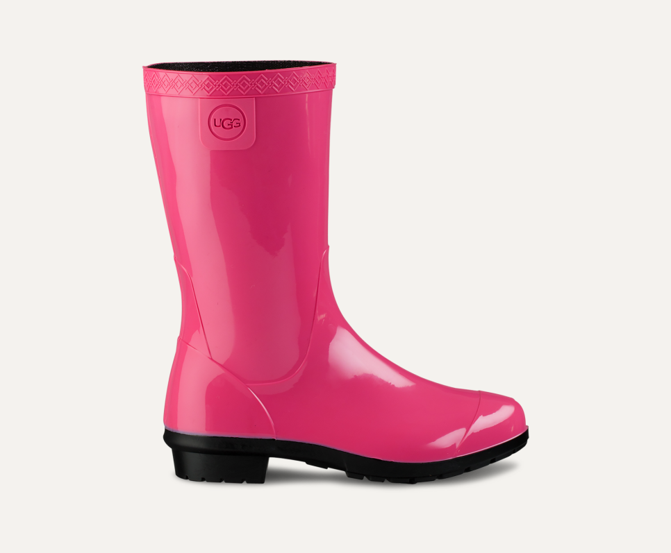 Ugg rain boots pink new arrivals