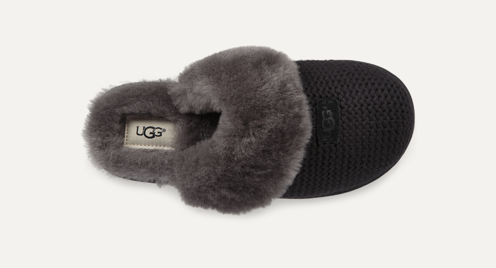 Grey knit ugg slippers cheap