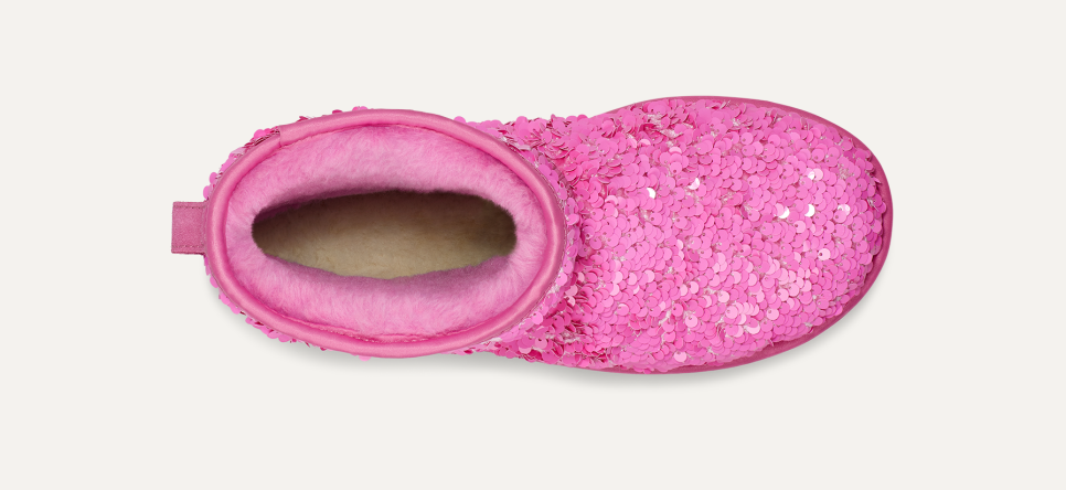 Pink sparkly uggs top