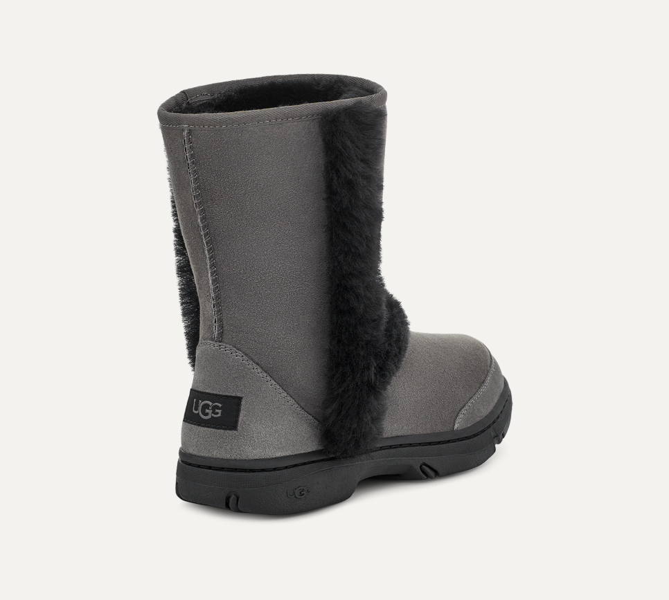 Grey and black sunburst uggs cheap