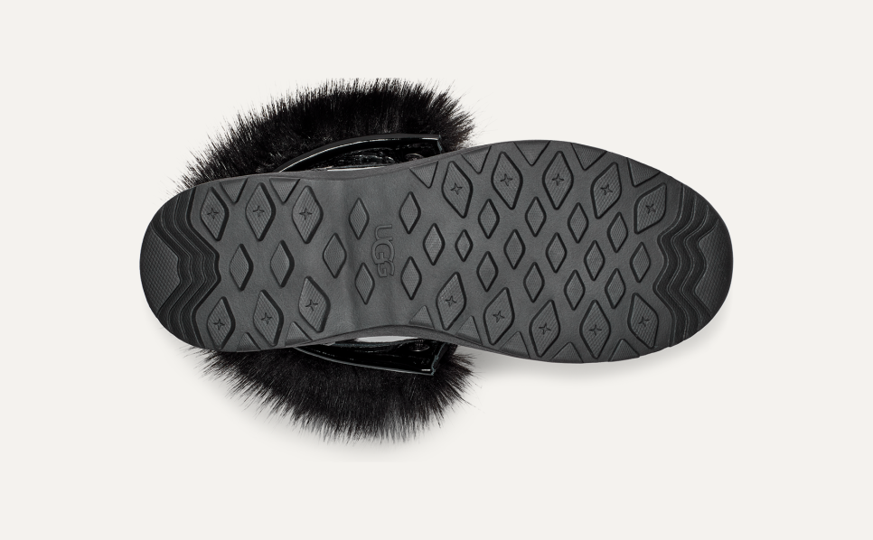 Black patent leather ugg boots shop