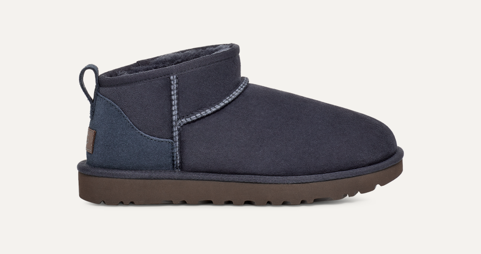 Ugg mini navy blue best sale