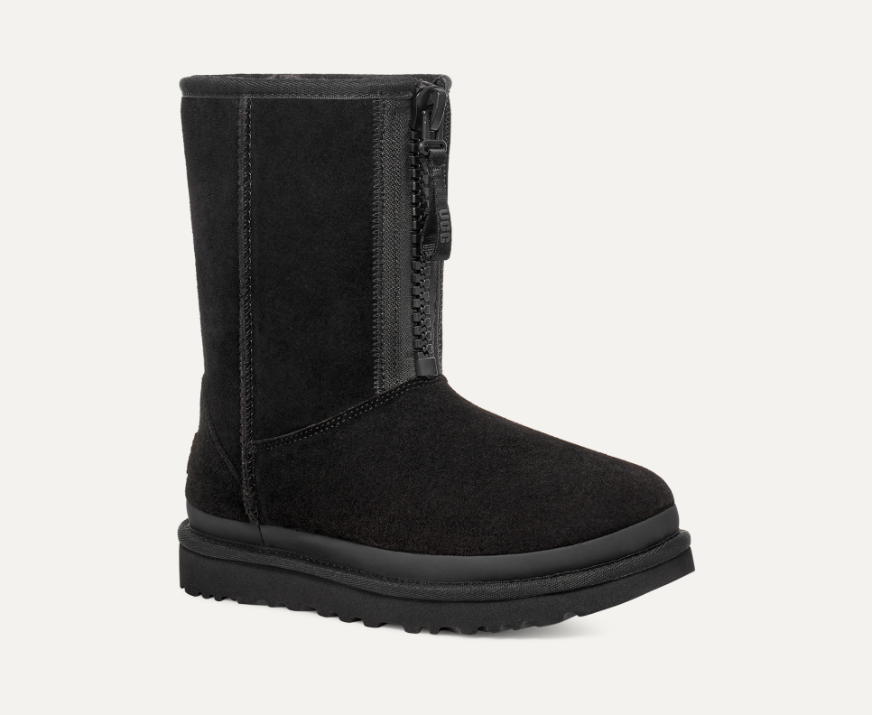 Women s Classic Short Zipper Tape Logo Boot UGG