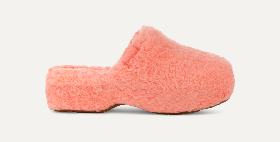 UGG Fuzz Sugar Clog Natural Slippers - Women's – MyCozyBoots