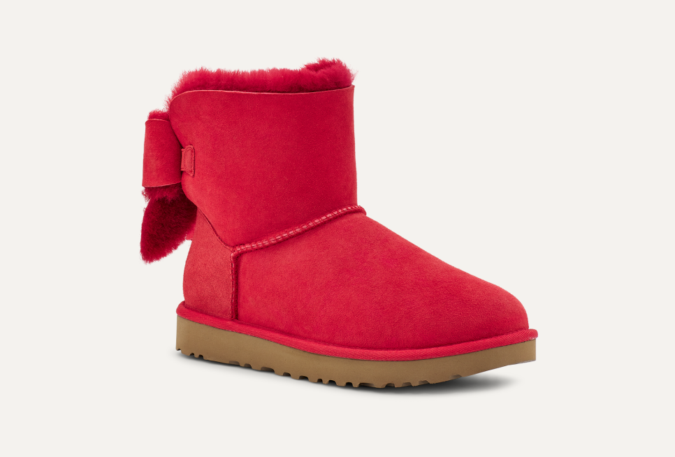 Red uggs with bow clearance