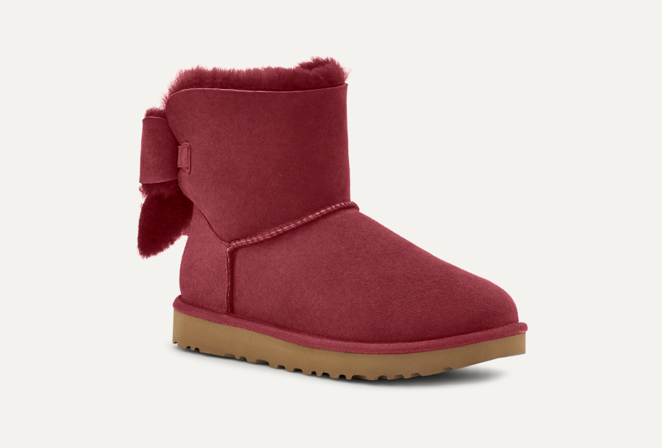 Red uggs with bow deals