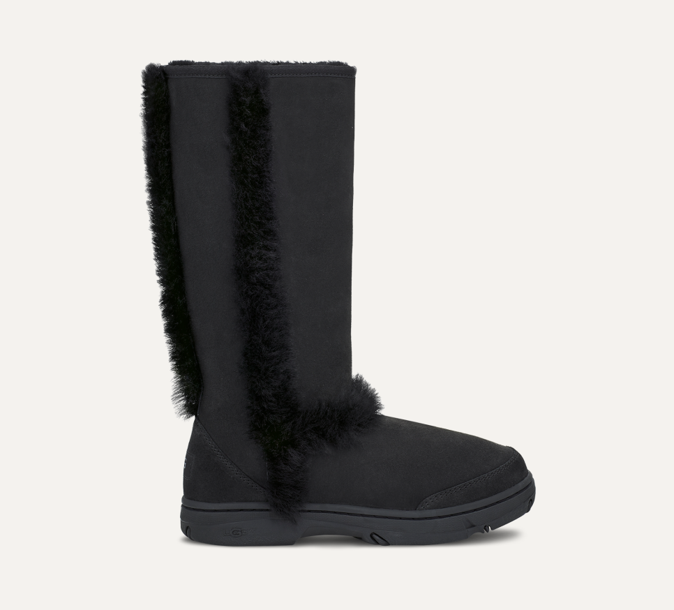 Women s Sunburst Tall Boot Grey Black Size 5 UGG