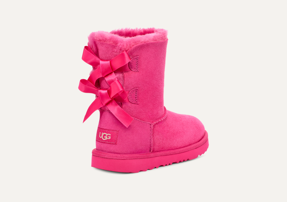Baby pink uggs with bows sale