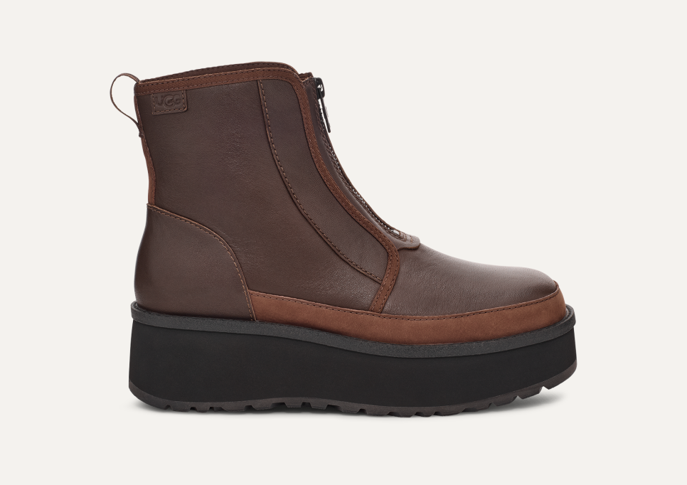 Ugg leather zip up boots store