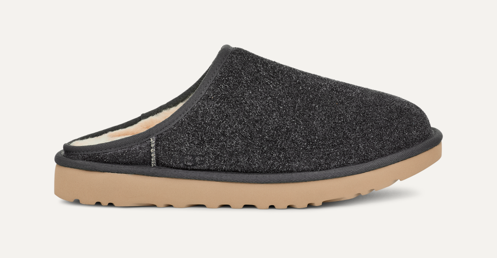 Men s Classic Slip On Shaggy Suede Slipper UGG