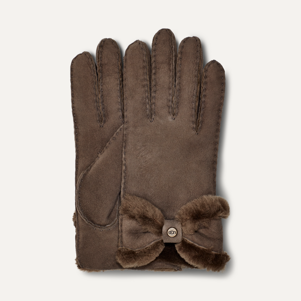 Ugg bow waterproof sheepskin gloves on sale