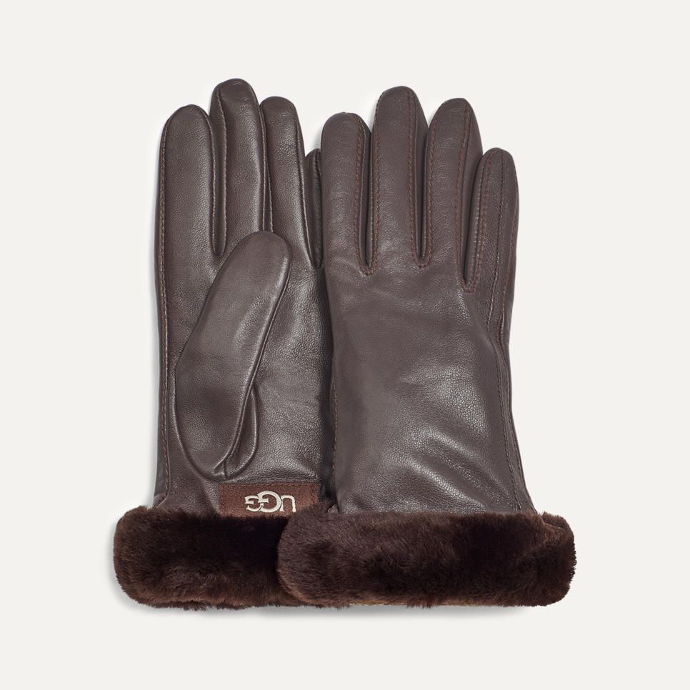 UGG CLASSIC LTHR SHORTY TECH GLOVE