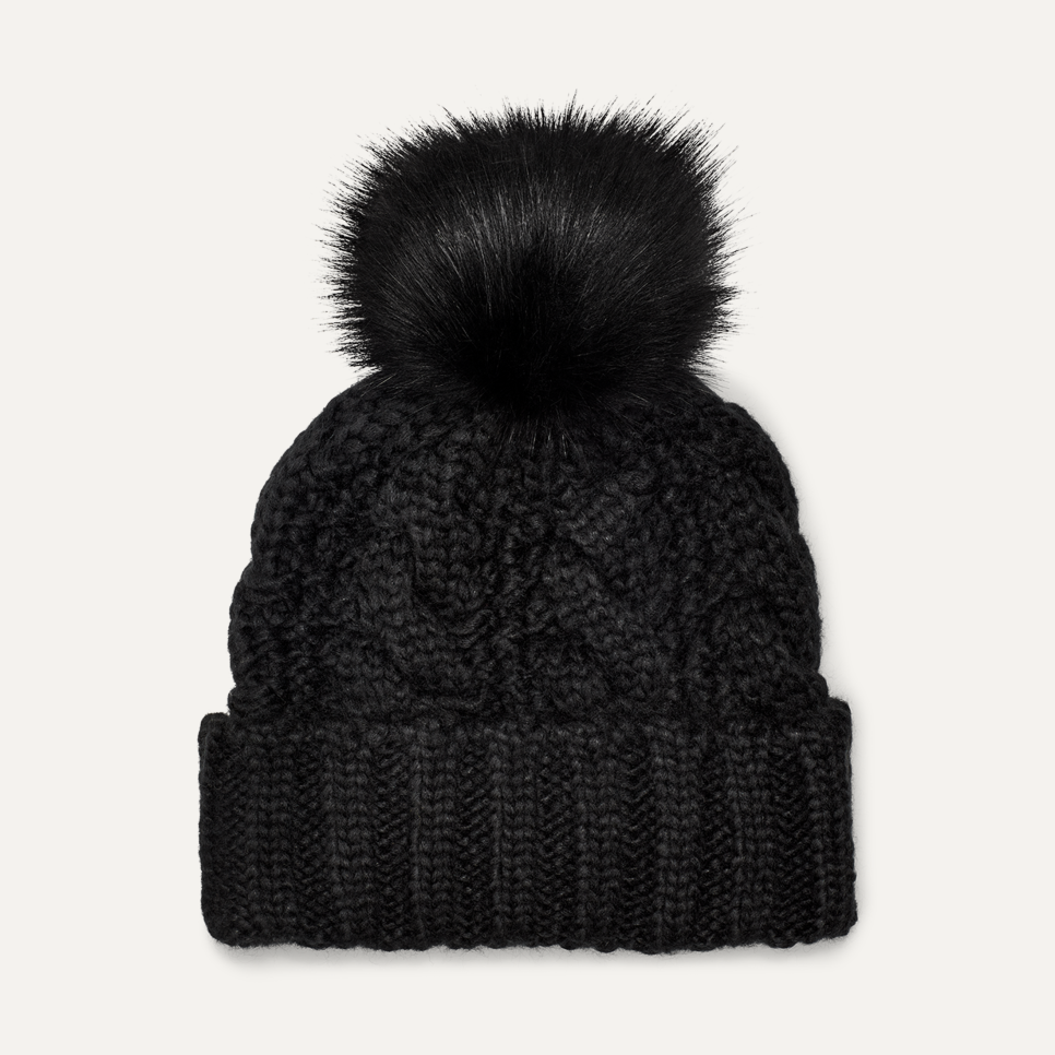 Knit Cable Beanie Faux Fur Pom | UGG®