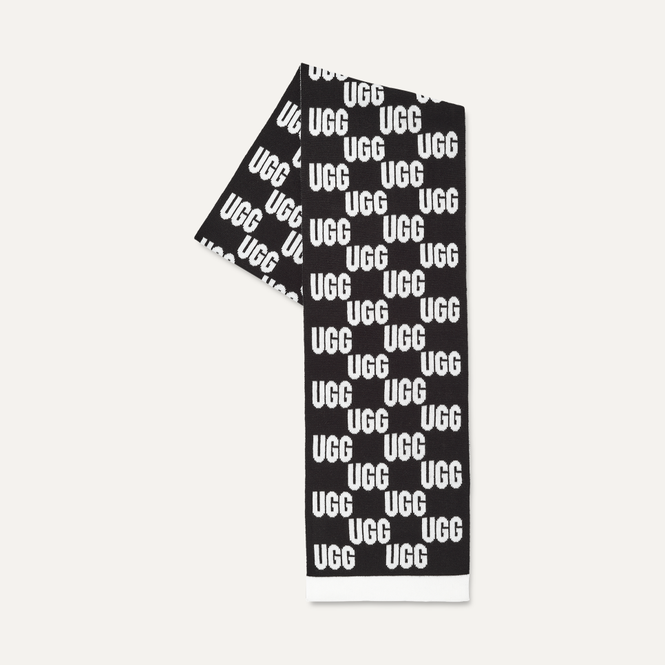 Women's Checked Graphic Logo Scarf | UGG®