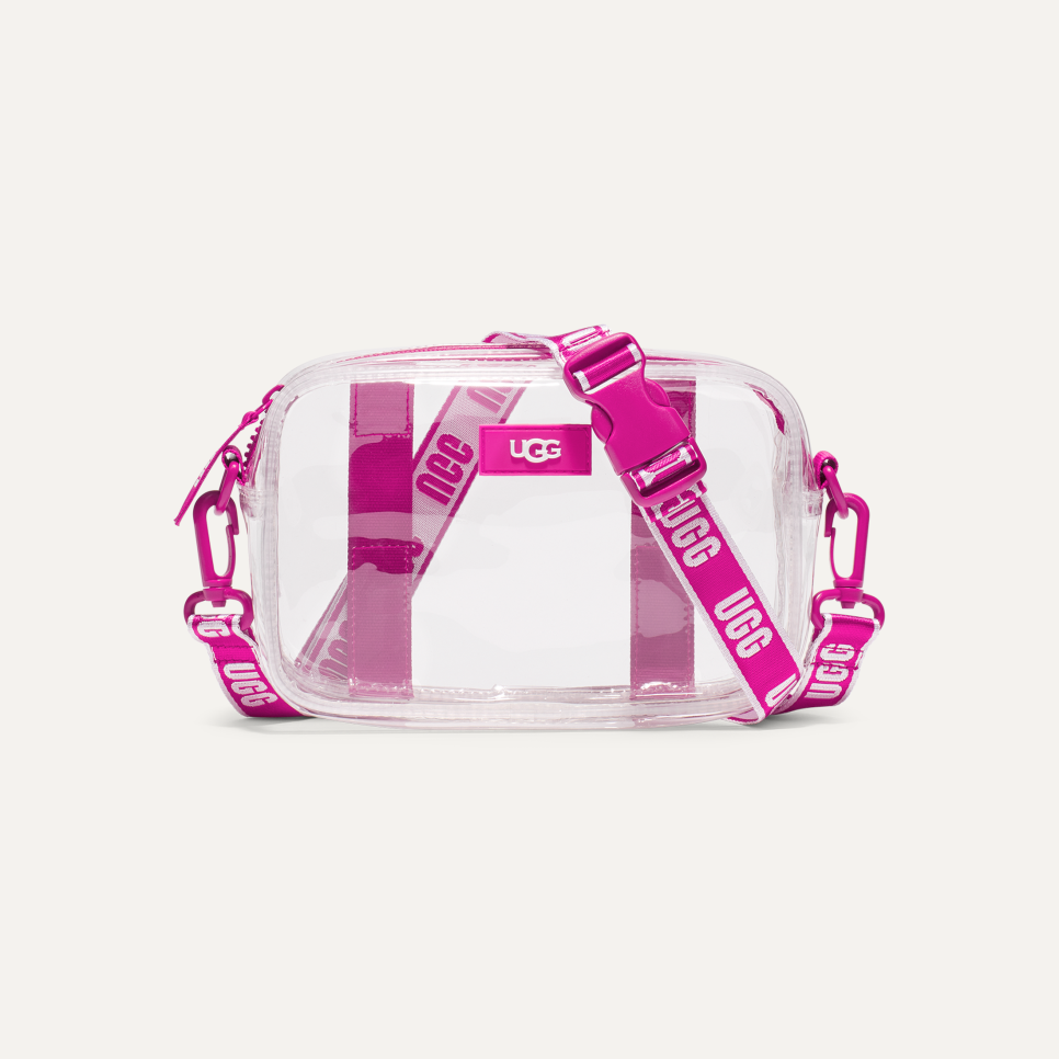 Pink clear ugg purse new arrivals