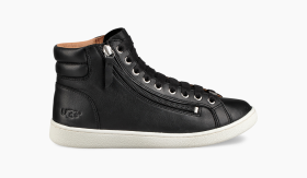 Ugg olive leather and sales sheepskin sneaker