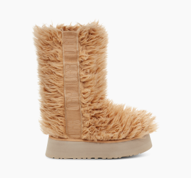 Furry top ugg boots