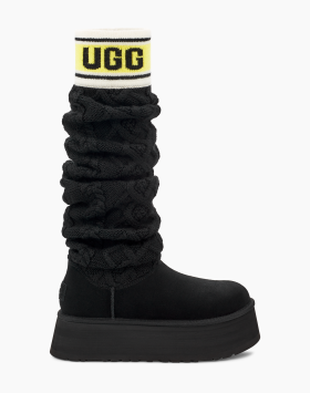 Thigh high ugg top boots with fur