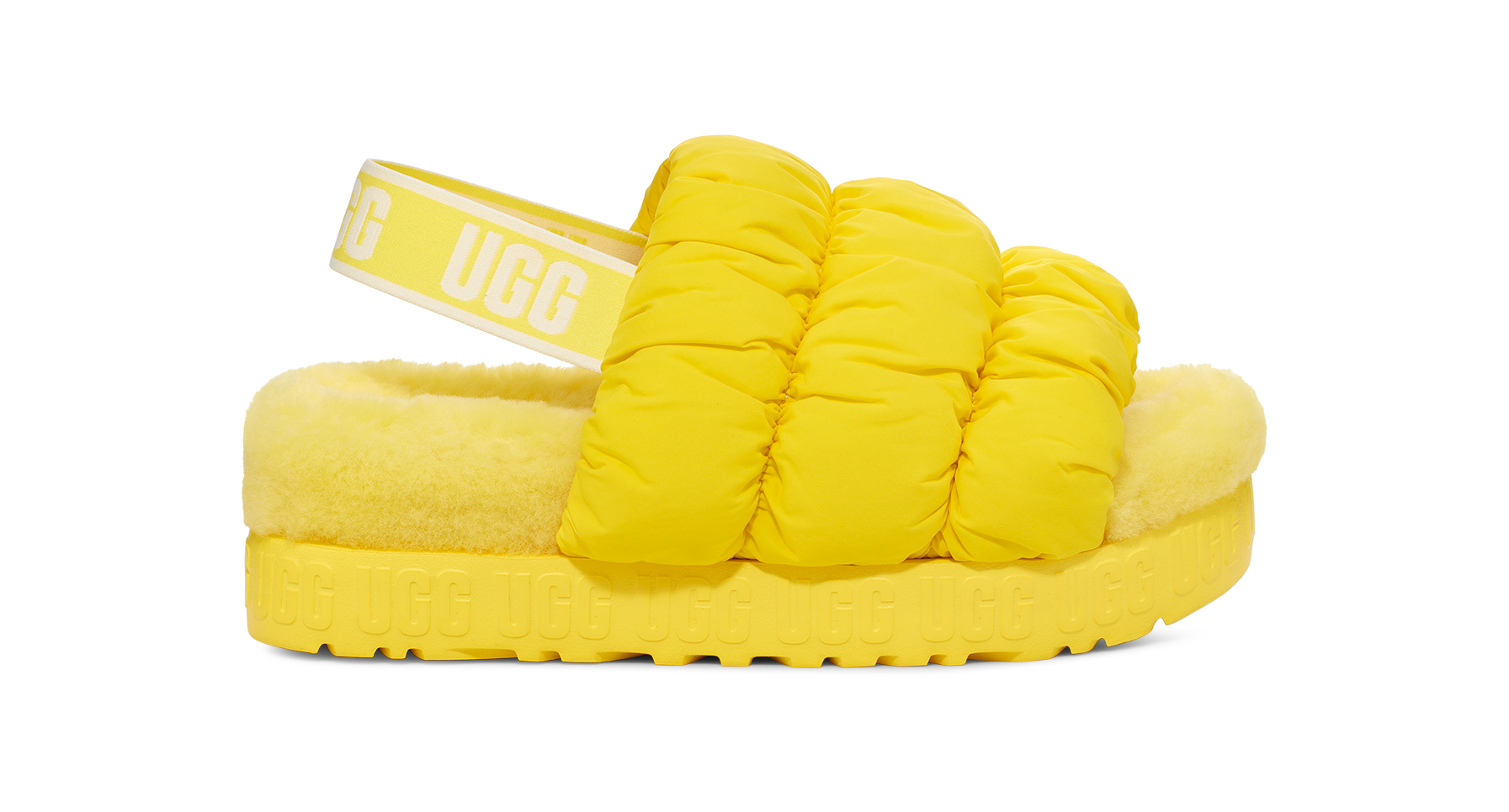 Ugg yellow slides discount